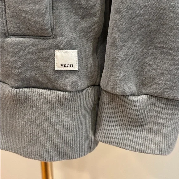 Vuori Restore Full Zip Hoodie in Dusty Pine Oversized Small - Picture 5 of 12